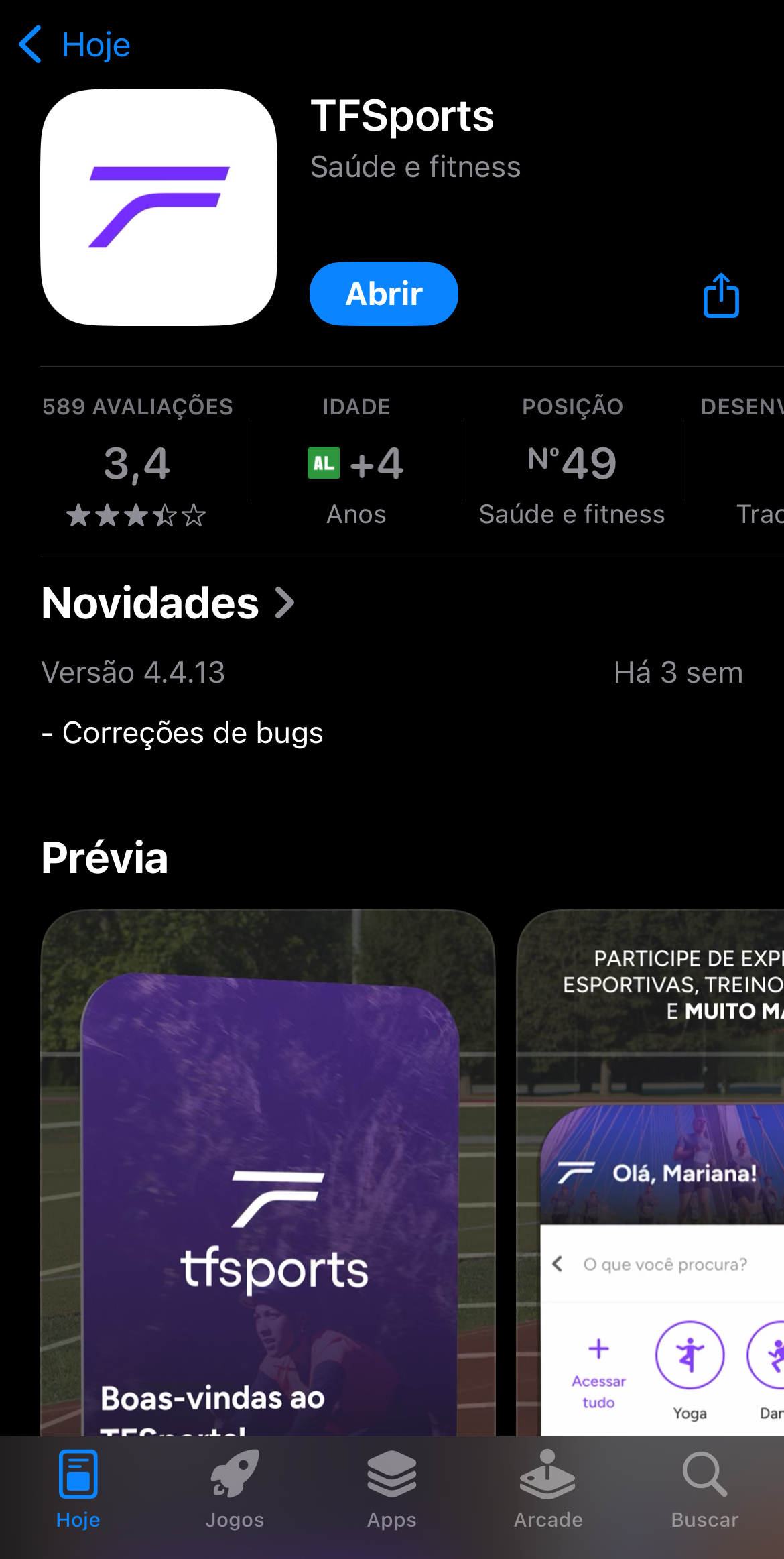 Evento TF Sports